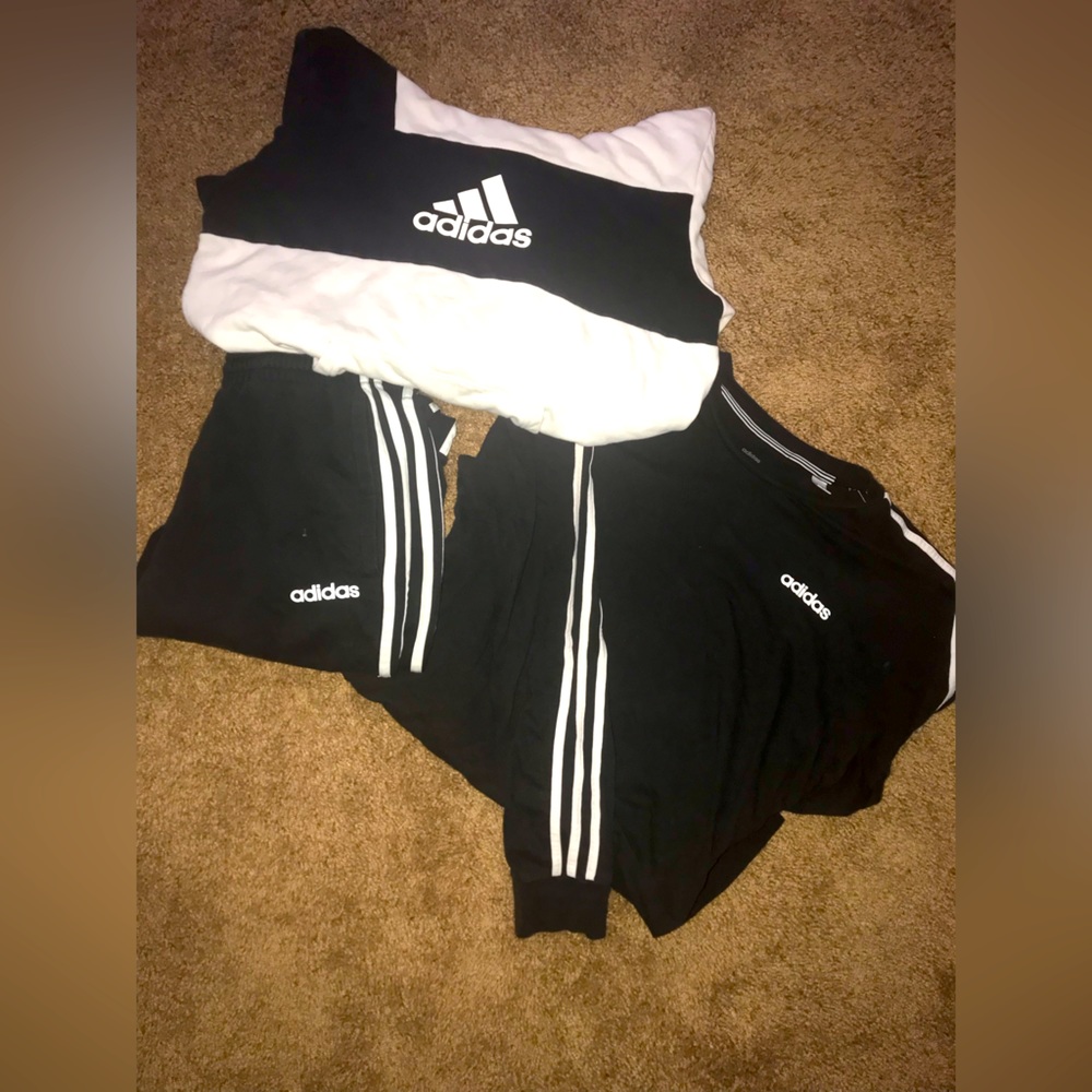 Adidas Hoodie, Long sleeve and Joggers Pants Mens size Medium Full set. No tags.